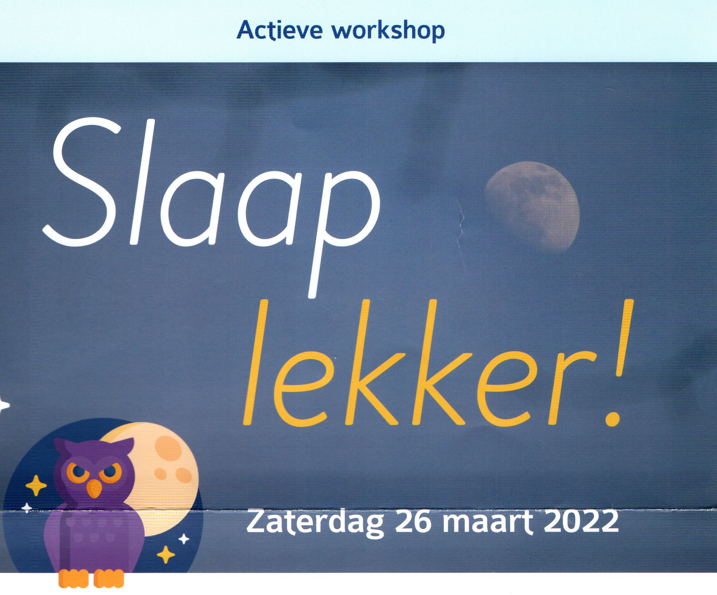 Themadag Slaap lekker!