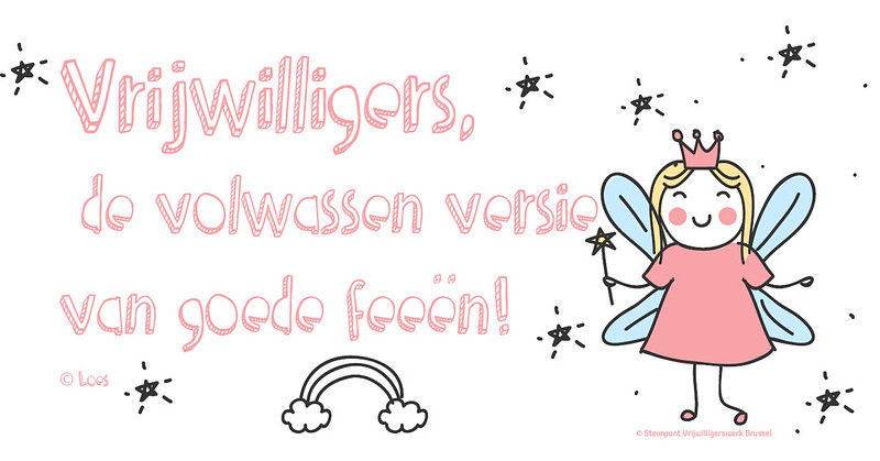 Vrijwilligerswerk, kaartje goede feeën